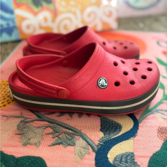 CROCS Shoes - Crocs Crocband Classic Red Clogs - Women’s 7.5